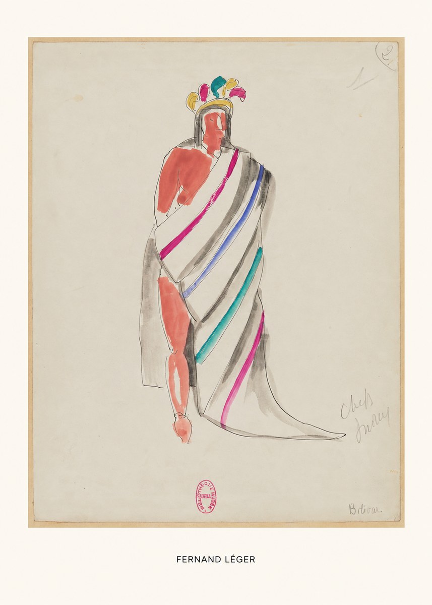 Fernand Léger Chefs Indiens No6 - Plakát