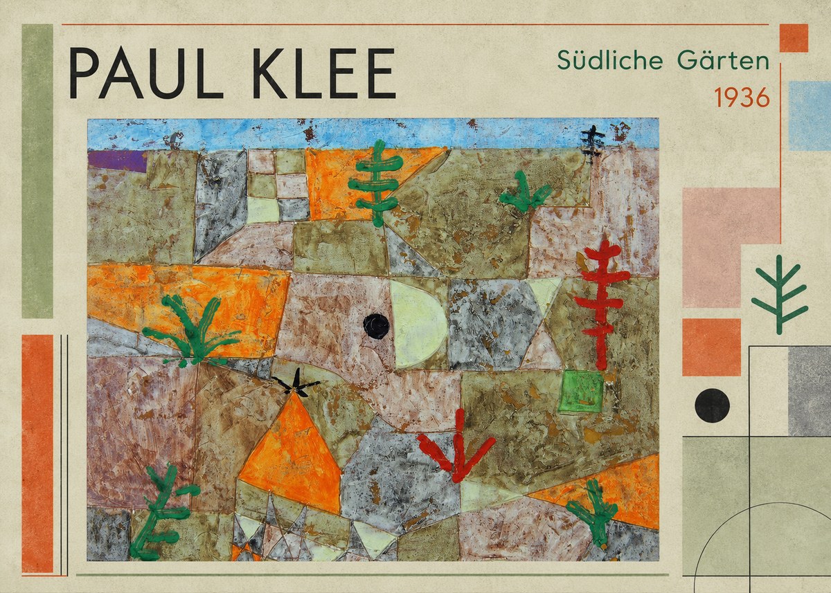 Paul Klee Südliche Gärten No1 - Plakát