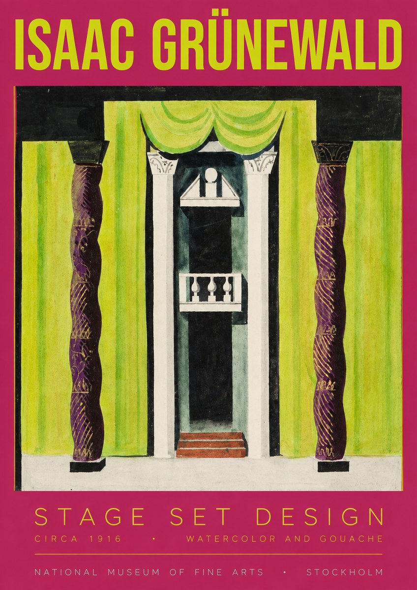 Isaac Grünewald Stage Set Design No3 - Plakát