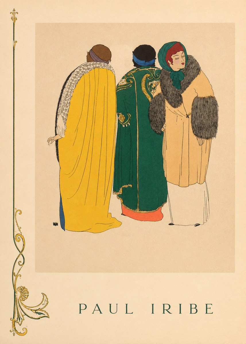 Paul Iribe Fashionable Figures No5 - Plakát