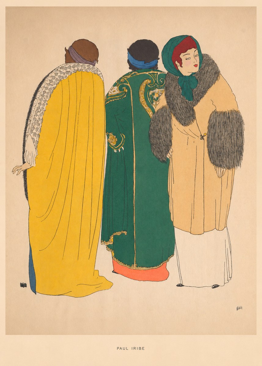 Paul Iribe Fashionable Figures No6 - Plakát