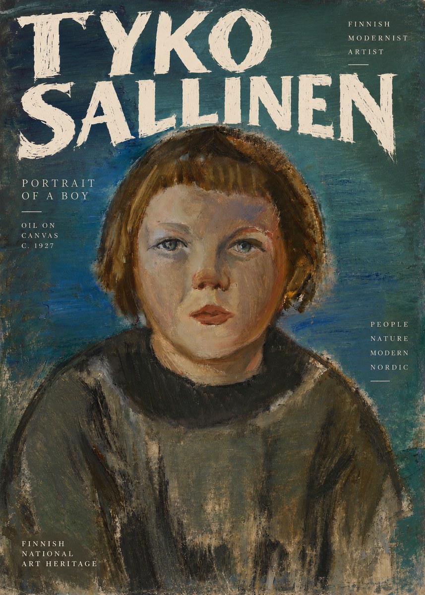 Tyko Sallinen Portrait of a Boy No2 - Plakát