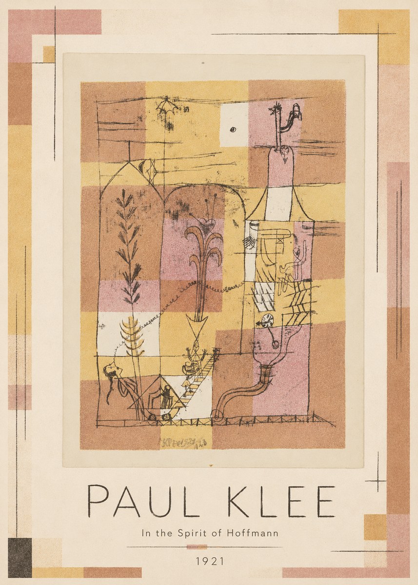 Paul Klee In the Spirit of Hoffmann No1 - Plakát