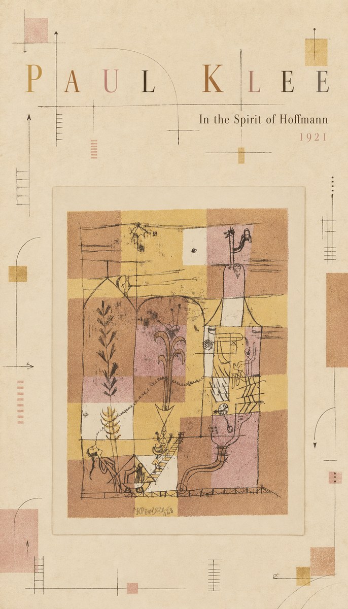 Paul Klee In the Spirit of Hoffmann No4 - Plakát