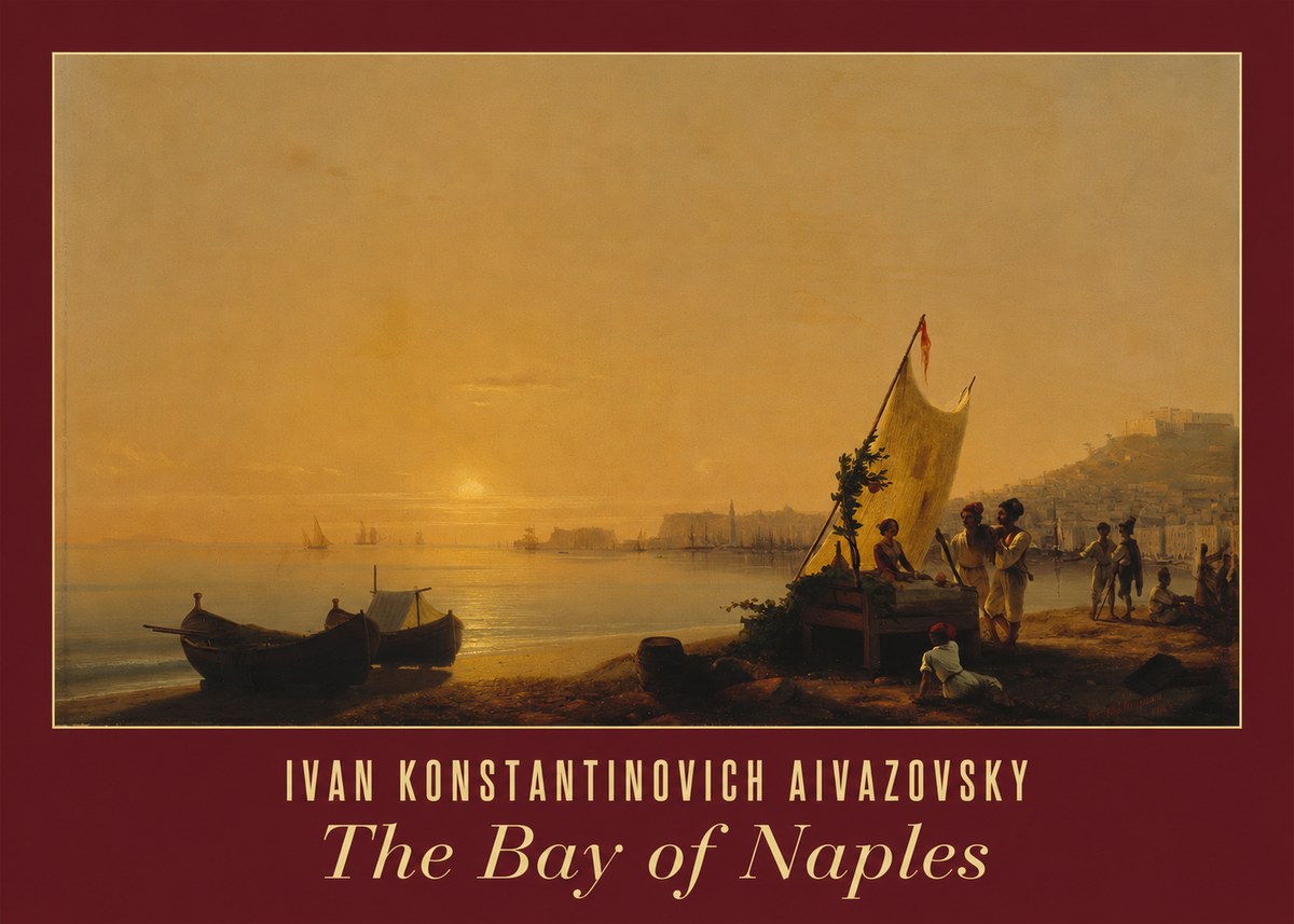 Ivan Konstantinovich Aivazovsky The Bay of Naples No3 - Plakát