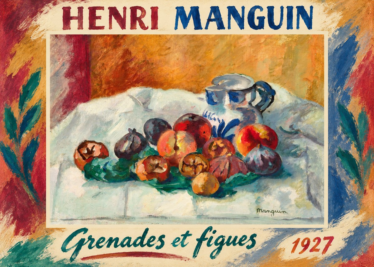 Henri Manguin Grenades Et Figues No1 - Plakát