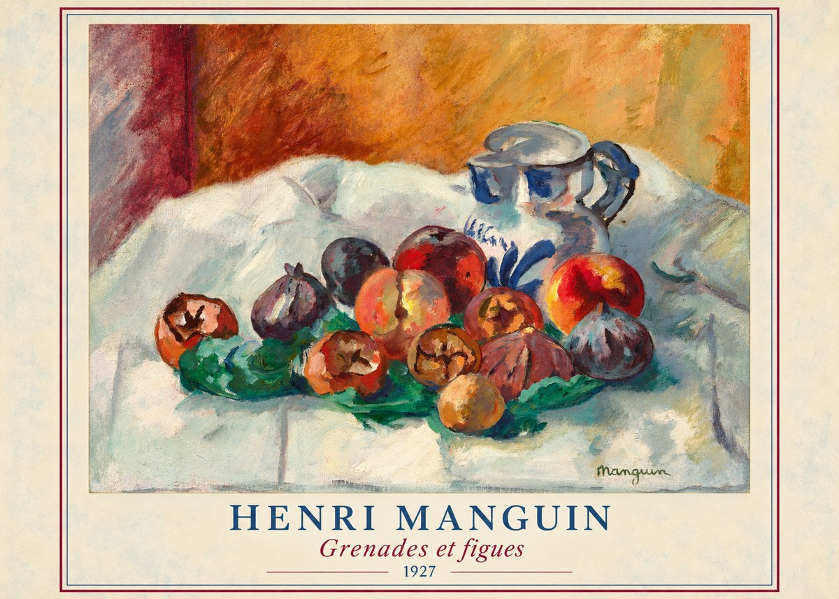 Henri Manguin Grenades Et Figues No3 - Plakát