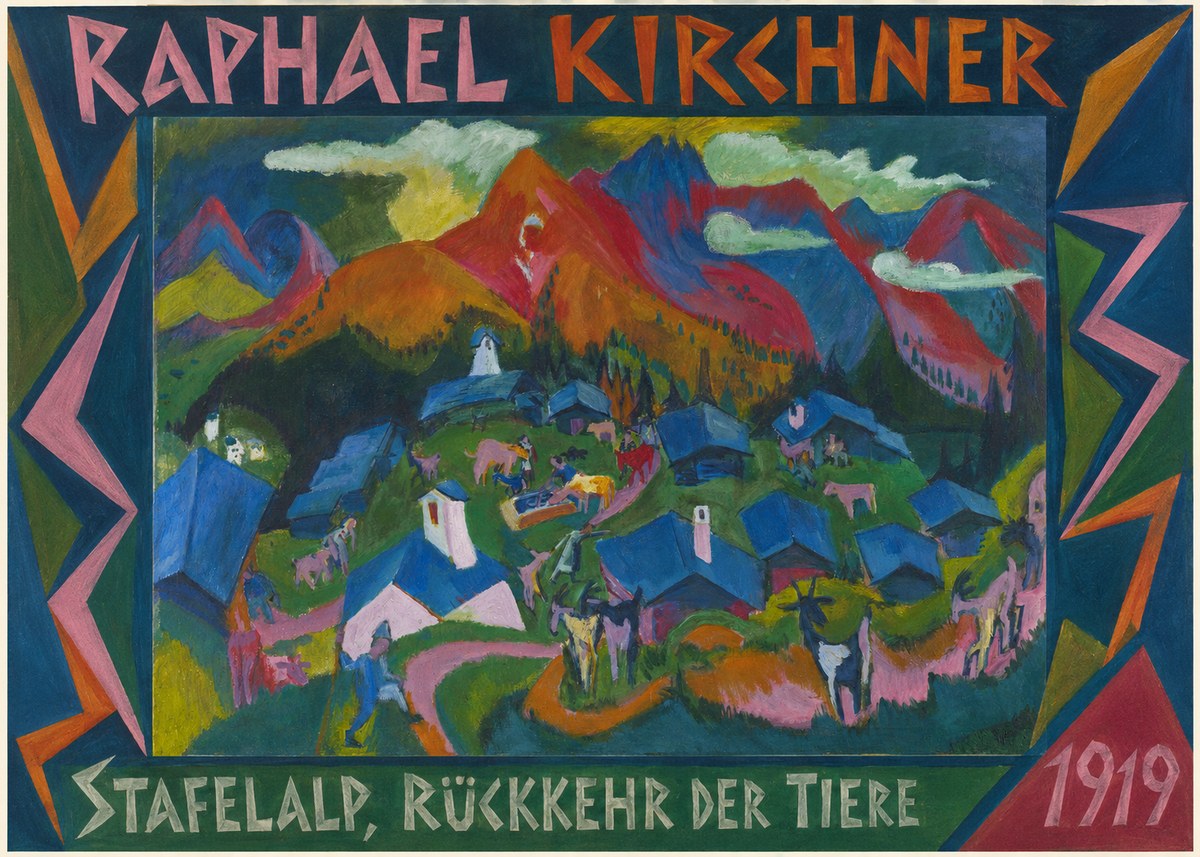 Raphael Kirchner Stafelalp, Rückkehr Der Tiere No2 - Plakát