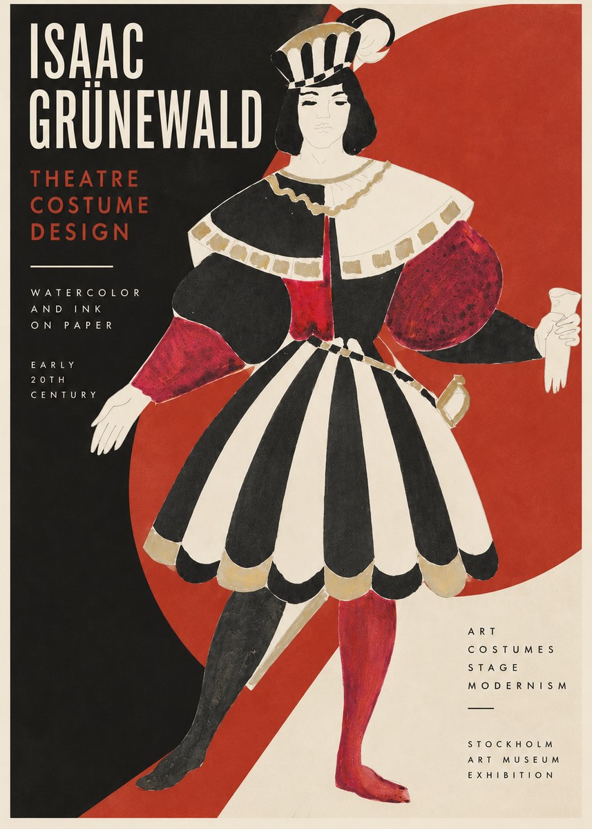 Isaac Grünewald Costume Design XI No2 - Plakát
