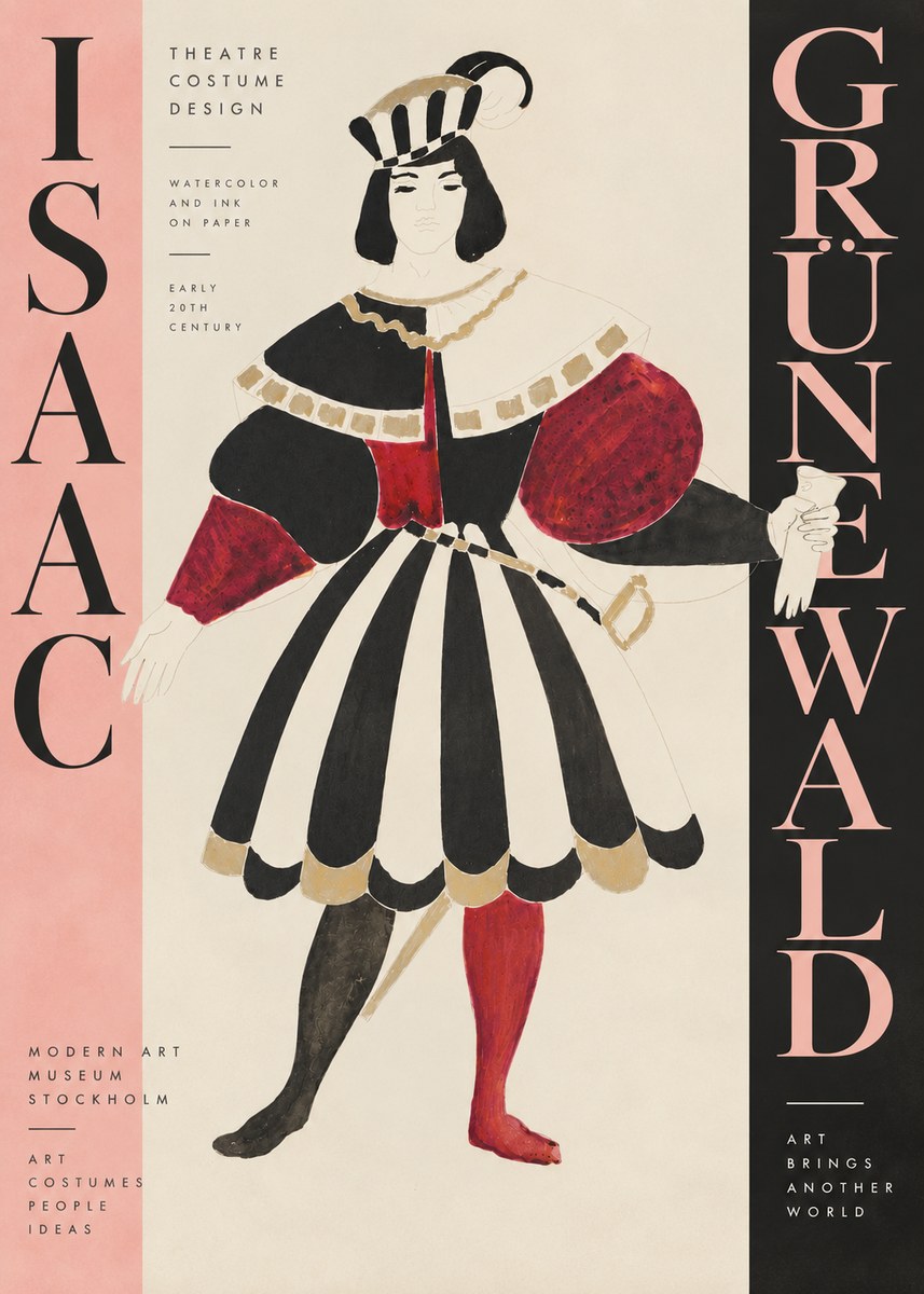 Isaac Grünewald Costume Design XI No4 - Plakát