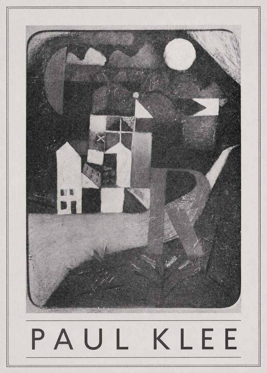 Paul Klee Village in the Mountains No5 - Plakát