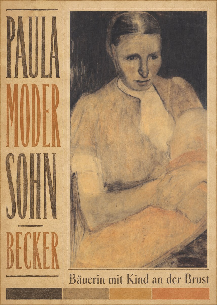 Paula Modersohn-Becker Bäuerin Mit Kind an Der Brust No5 - Plakát
