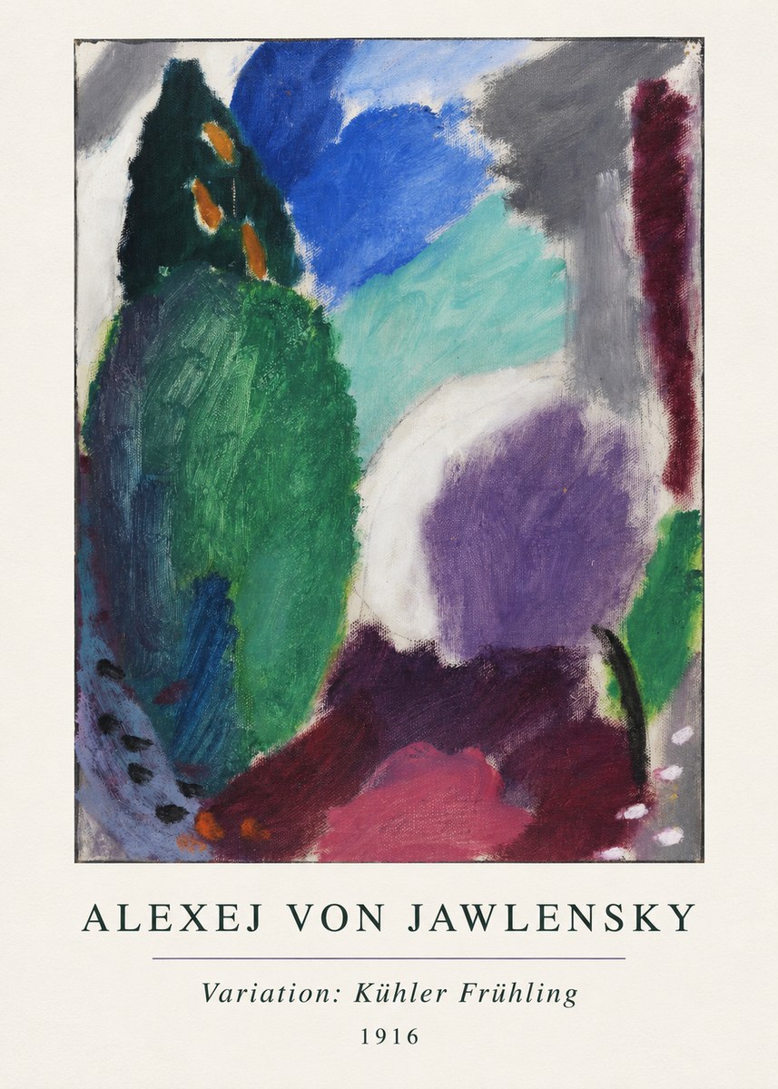 Alexej von Jawlensky Variation: Kühler Frühling No3 - Plakát