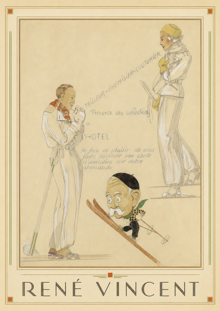 René Vincent Ttailleur-chemisier-couturier No1 - Plakát