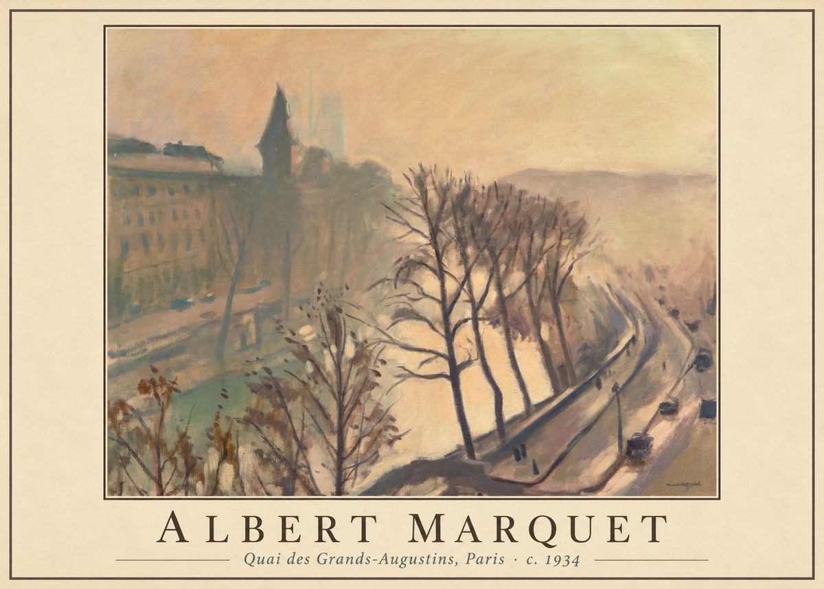 Albert Marquet Quai Des Grands-augustins, Paris · C. 1934 No1 - Plakát