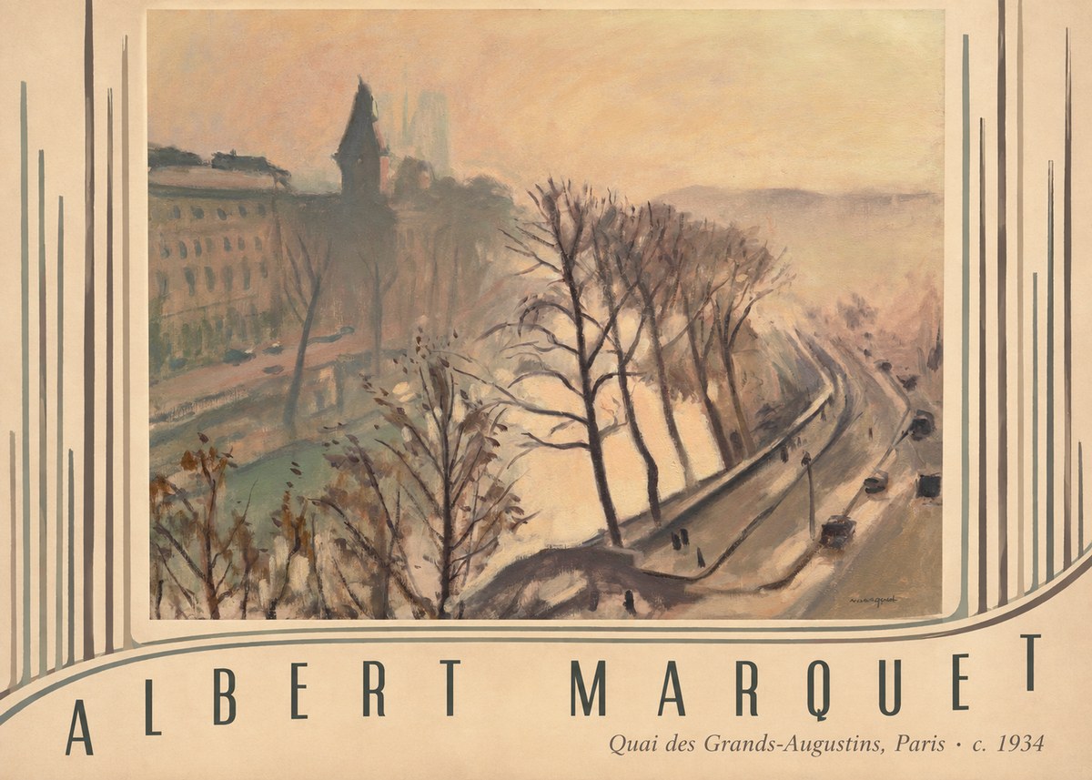 Albert Marquet Quai Des Grands-augustins, Paris · C. 1934 No3 - Plakát