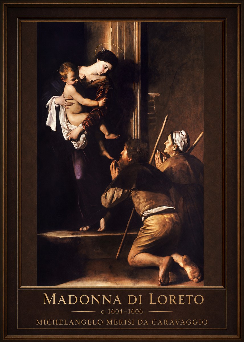 Michelangelo Merisi da Caravaggio Madonna Di Loreto No3 - Plakát