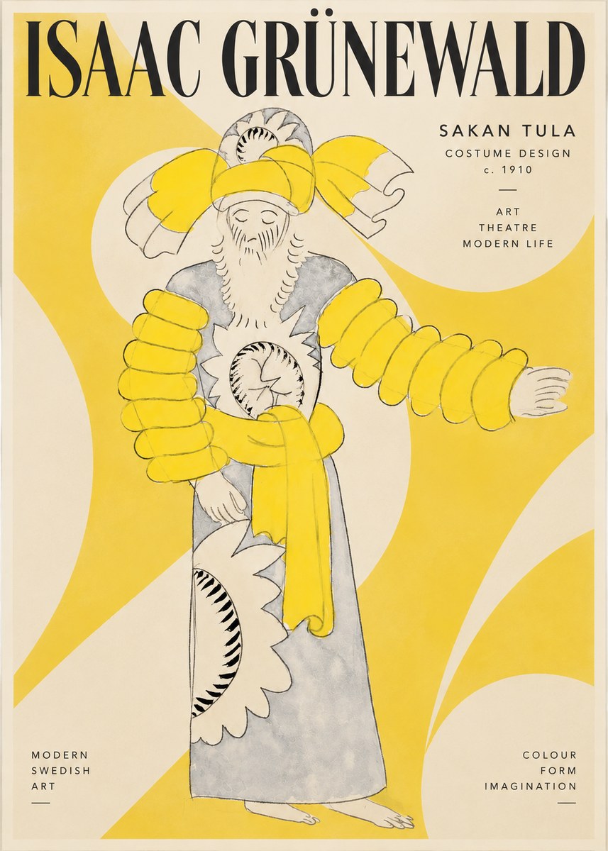 Isaac Grünewald Sakan Tula - Costume Design No3 - Plakát
