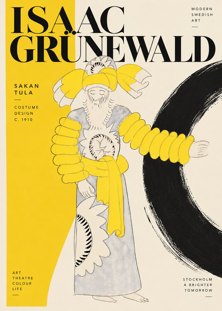 Isaac Grünewald Sakan Tula - Costume Design No5 - Plakát