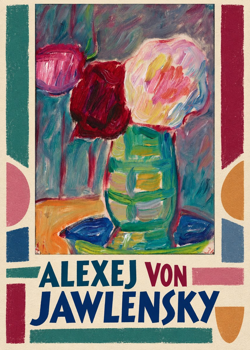 Alexej von Jawlensky Still Life with Flowers No3 - Plakát