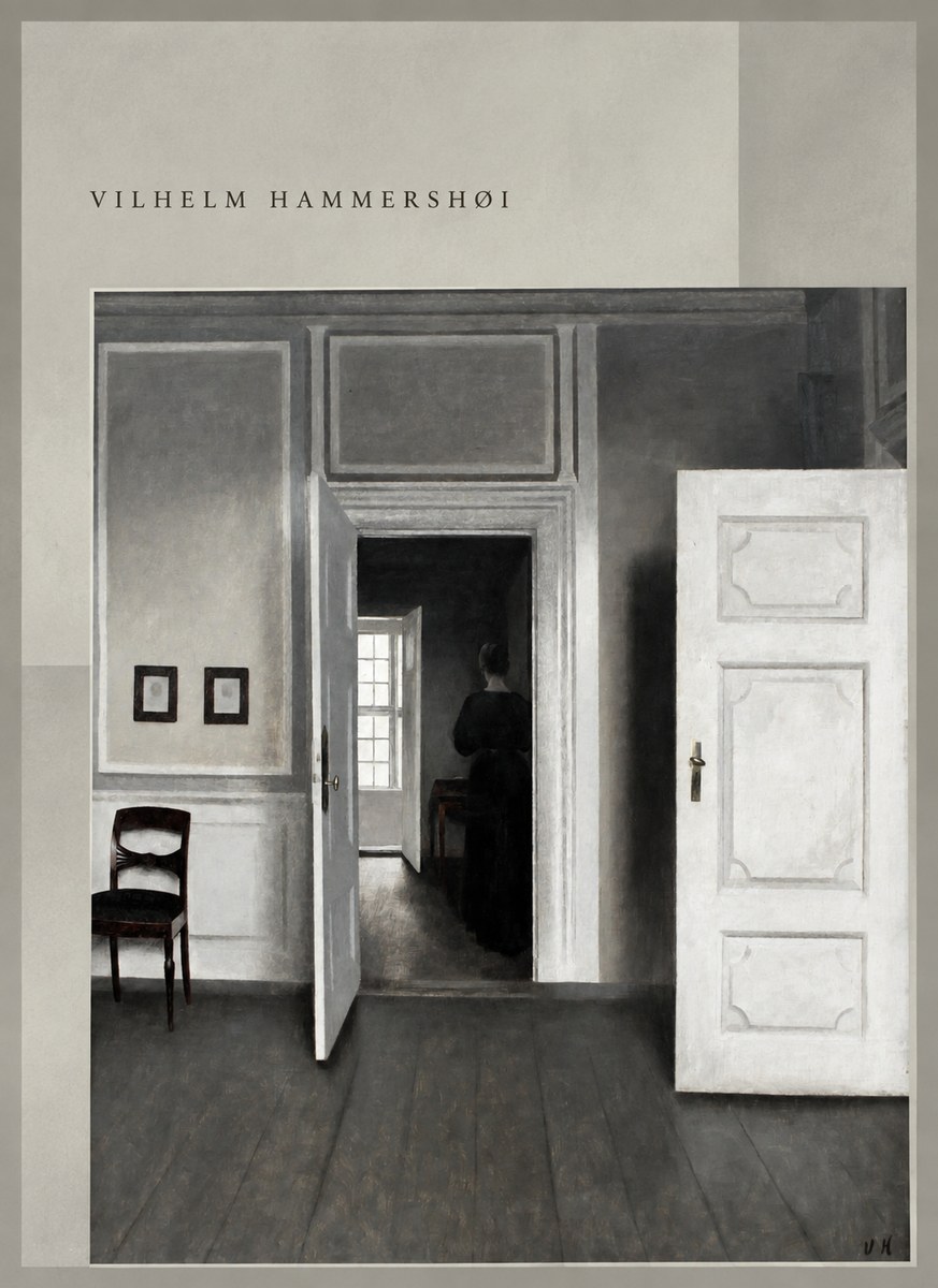 Vilhelm Hammershøi Interior with a Woman Seen from Behind No5 - Plakát