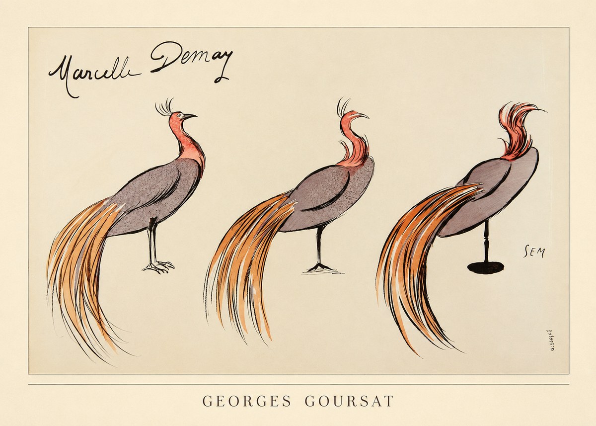 Georges Goursat Marcelle Demay No3 - Plakát
