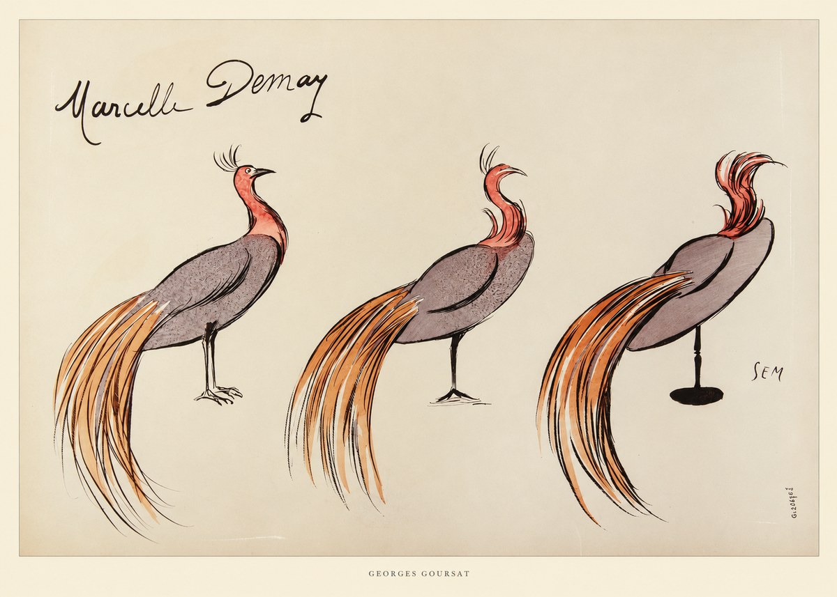 Georges Goursat Marcelle Demay No6 - Plakát