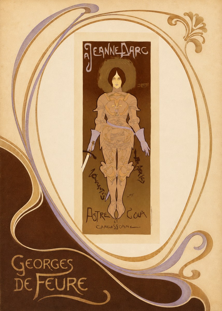 Georges de Feure Jeanne D'arc No3 - Plakát