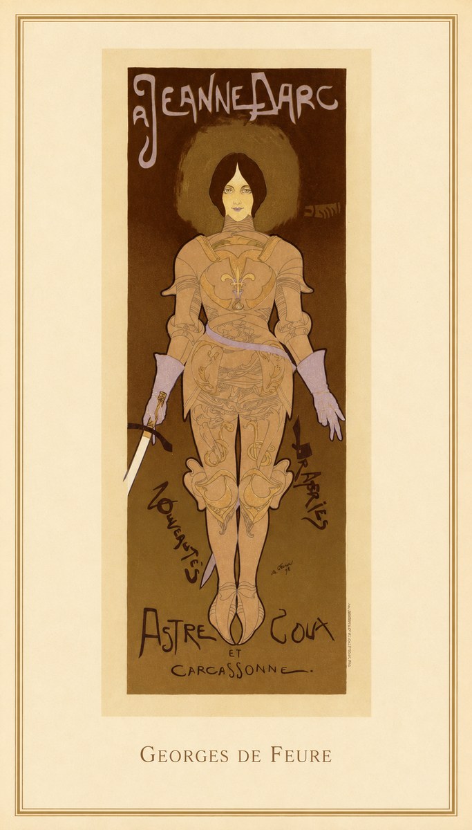 Georges de Feure Jeanne D'arc No4 - Plakát
