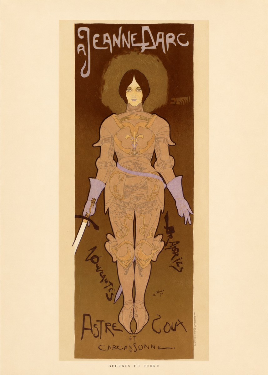 Georges de Feure Jeanne D'arc No6 - Plakát