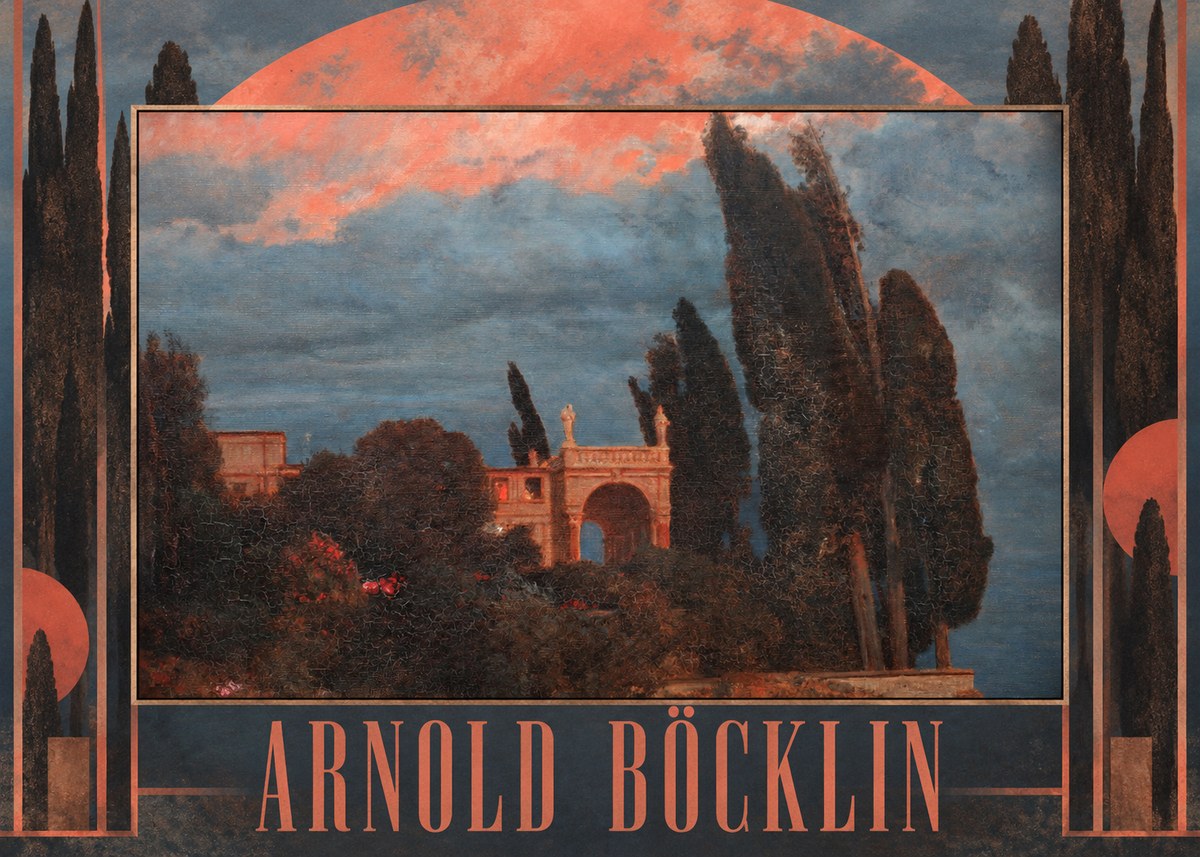 Arnold Böcklin Roman Villa No5 - Plakát