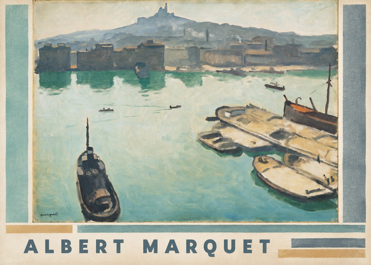 Albert Marquet Port of Marseille No3 - Plakát