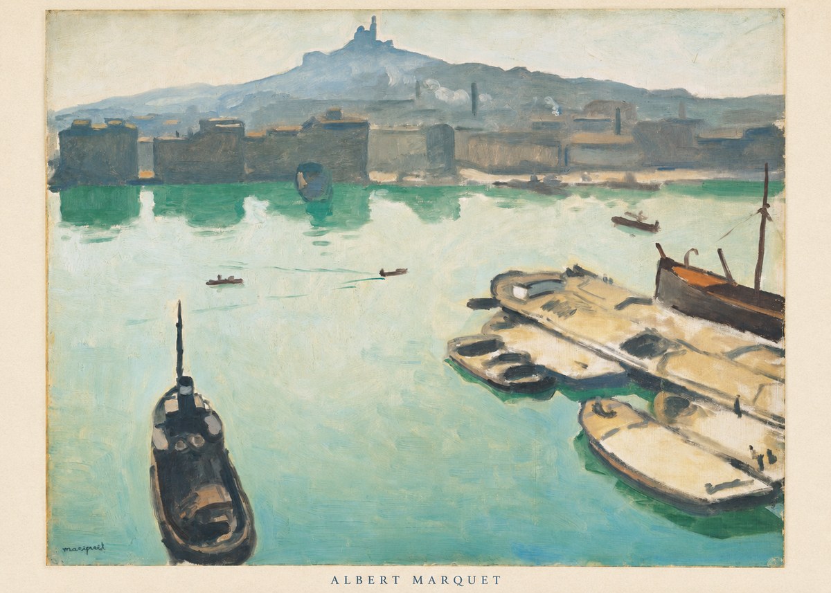 Albert Marquet Port of Marseille No6 - Plakát