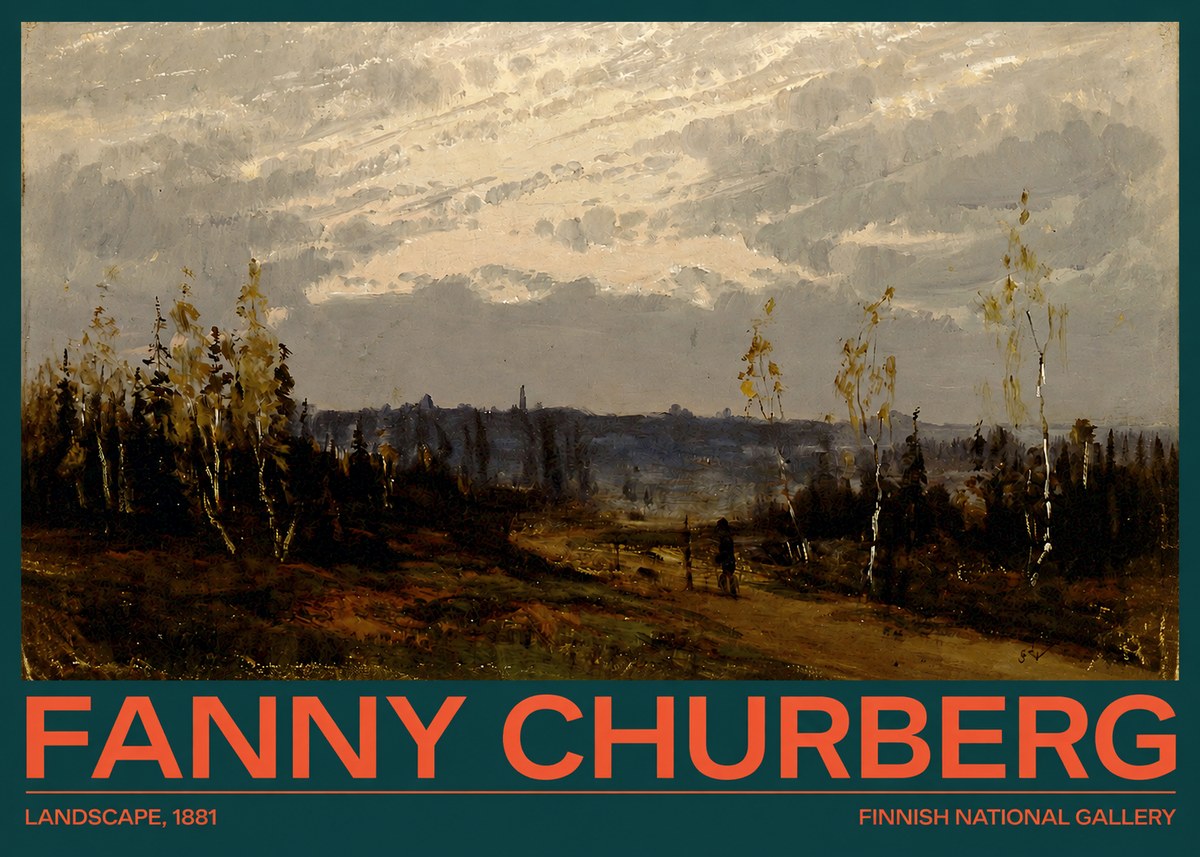 Fanny Churberg Landscape No2 - Plakát