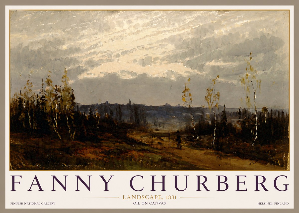 Fanny Churberg Landscape No3 - Plakát