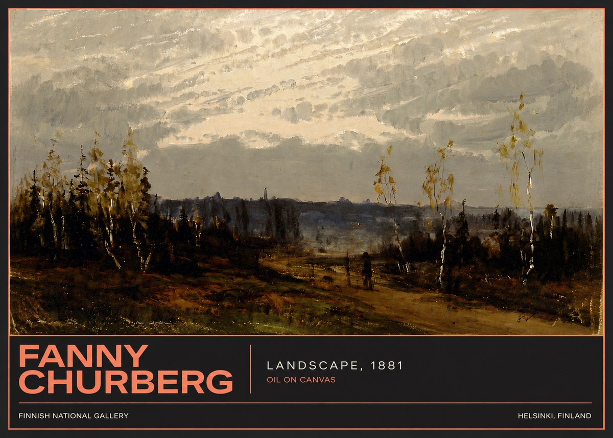 Fanny Churberg Landscape No4 - Plakát