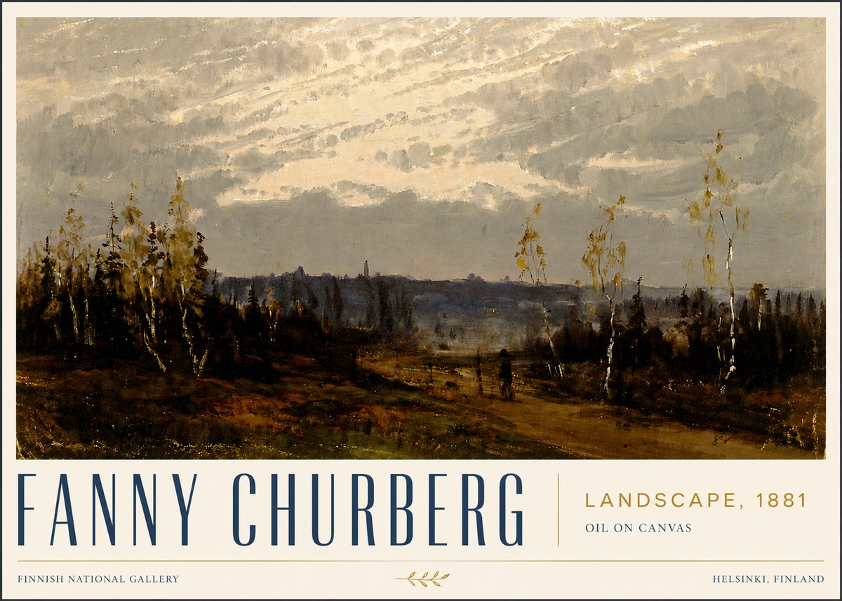 Fanny Churberg Landscape No5 - Plakát