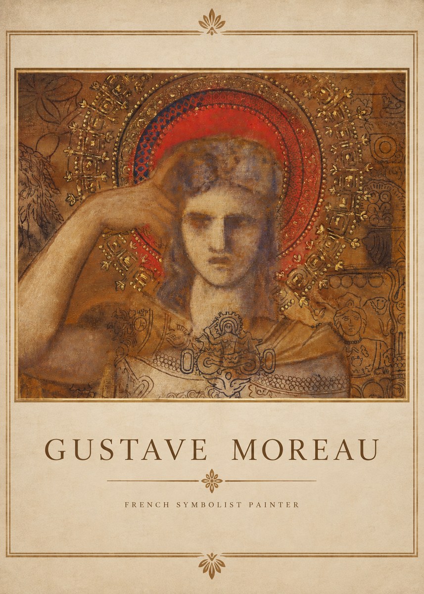 Gustave Moreau L'apparition II No3 - Plakát