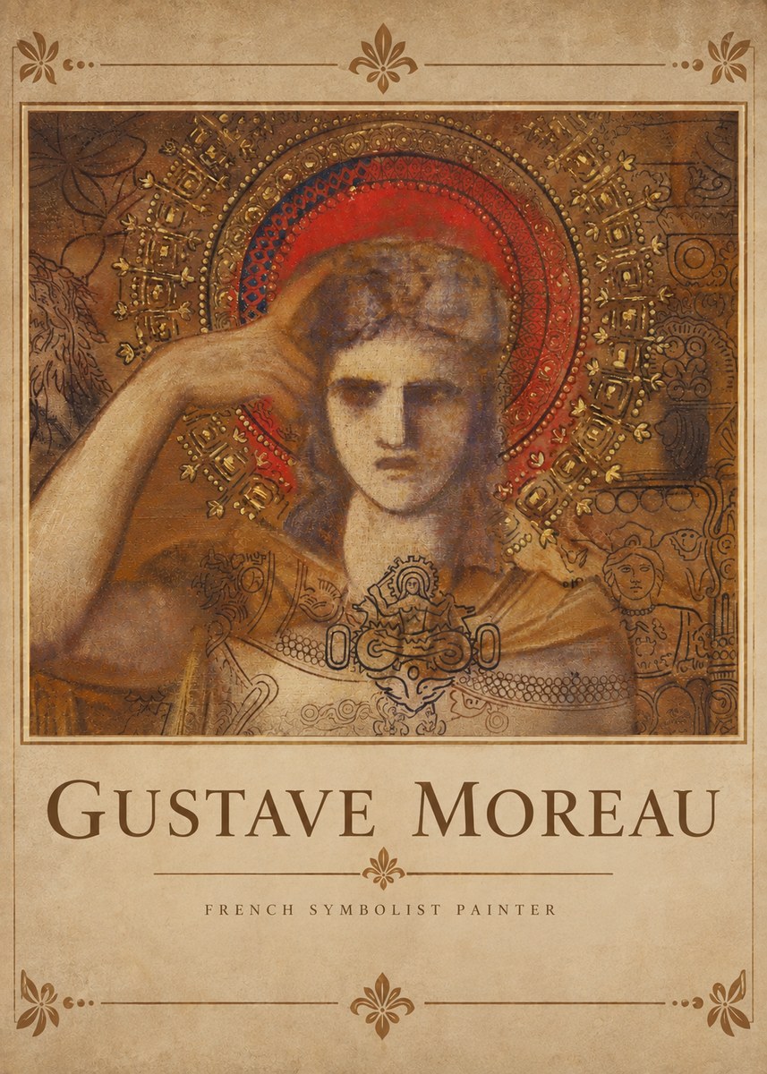 Gustave Moreau L'apparition II No4 - Plakát