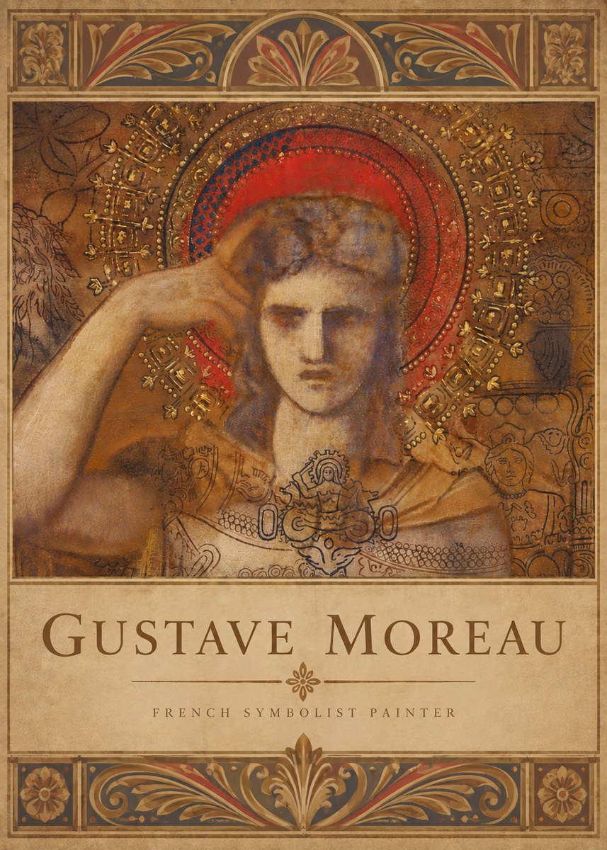 Gustave Moreau L'apparition II No6 - Plakát