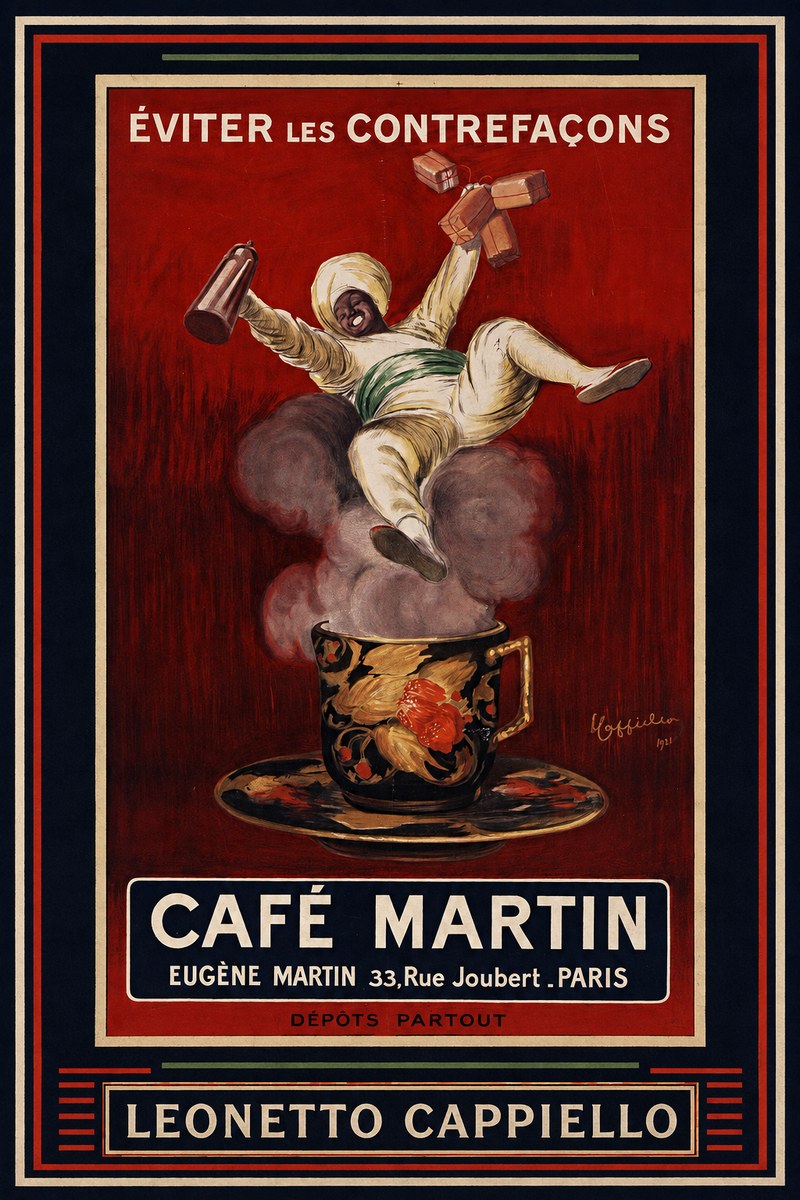 Leonetto Cappiello Café Martin No4 - Plakát
