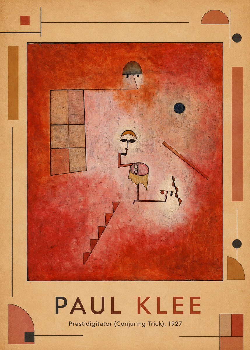 Paul Klee Prestidigitator (Conjuring Trick), 1927 No1 - Plakát