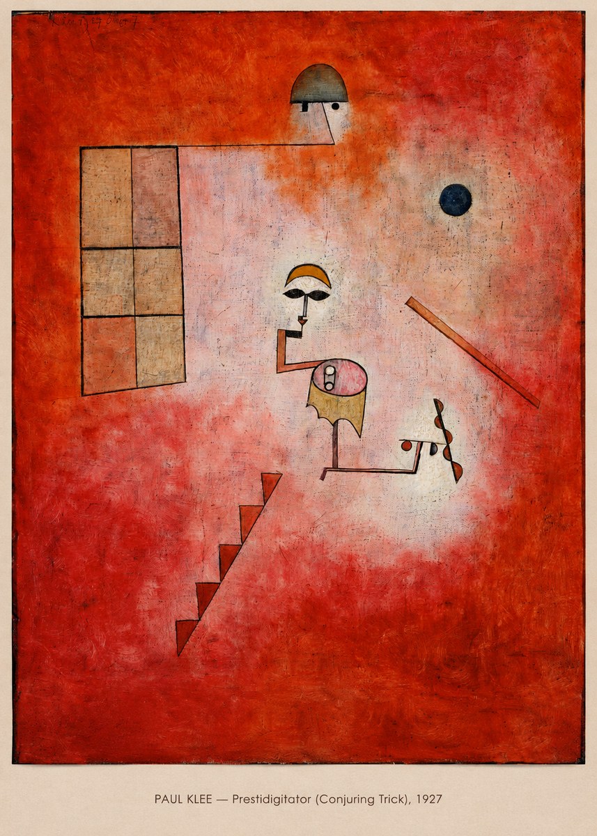 Paul Klee Prestidigitator (Conjuring Trick), 1927 No6 - Plakát