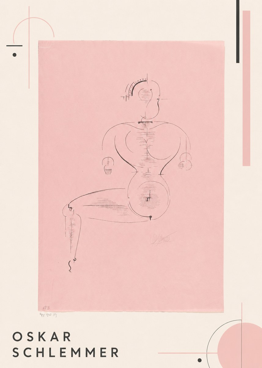 Oskar Schlemmer Figur L 1 No1 - Plakát