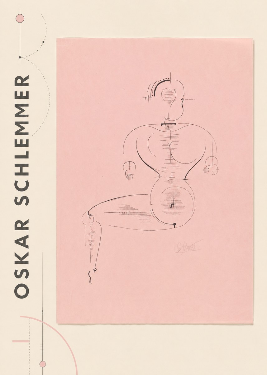 Oskar Schlemmer Figur L 1 No2 - Plakát