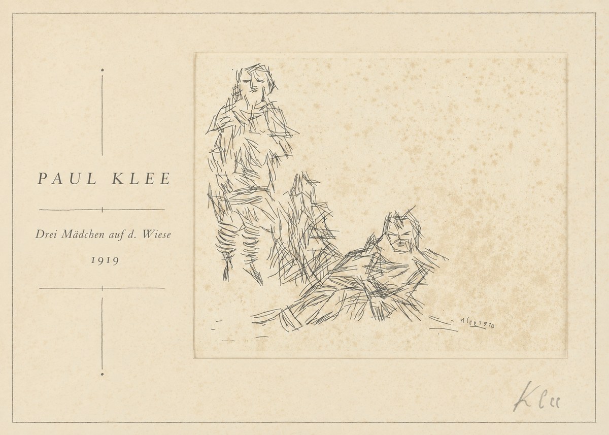 Paul Klee Drei Mädchen Auf D. Wiese No1 - Plakát