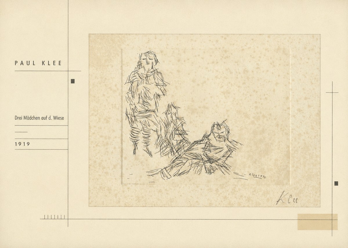 Paul Klee Drei Mädchen Auf D. Wiese No2 - Plakát