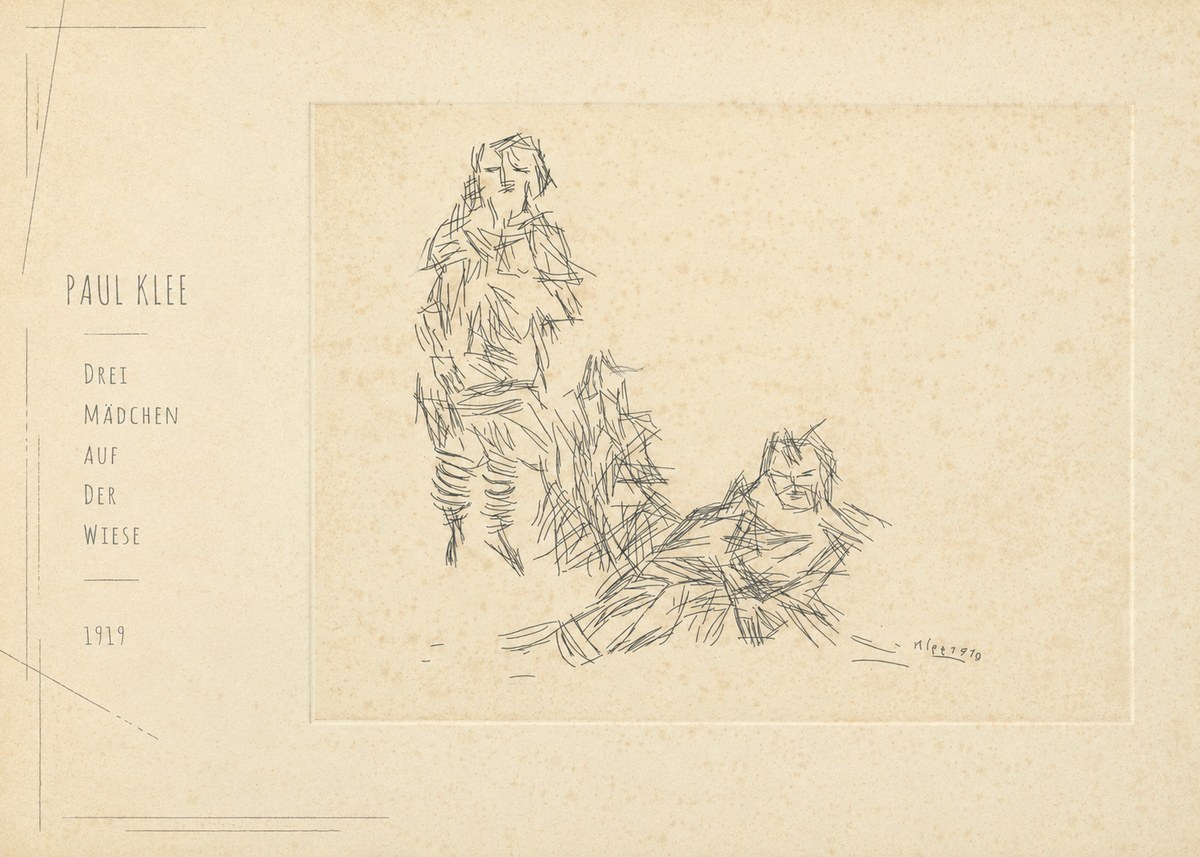 Paul Klee Drei Mädchen Auf D. Wiese No5 - Plakát