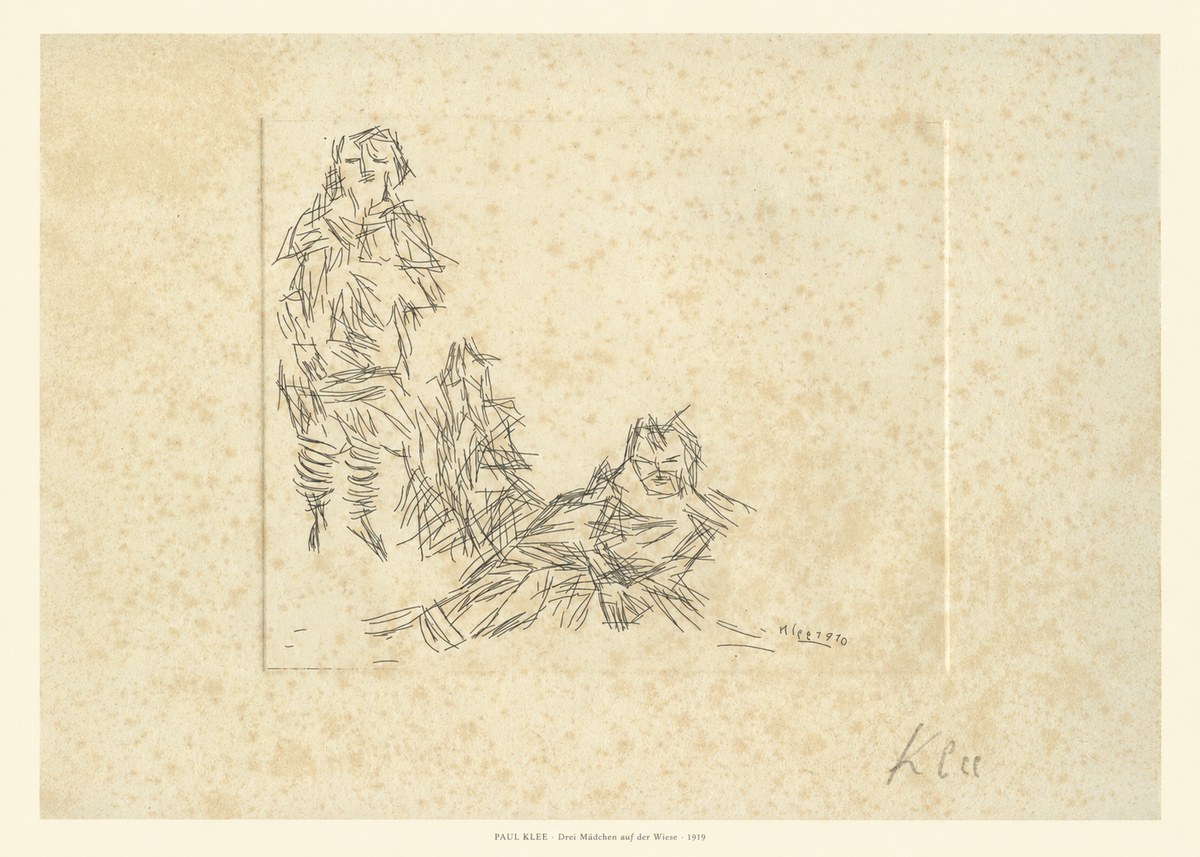 Paul Klee Drei Mädchen Auf D. Wiese No6 - Plakát