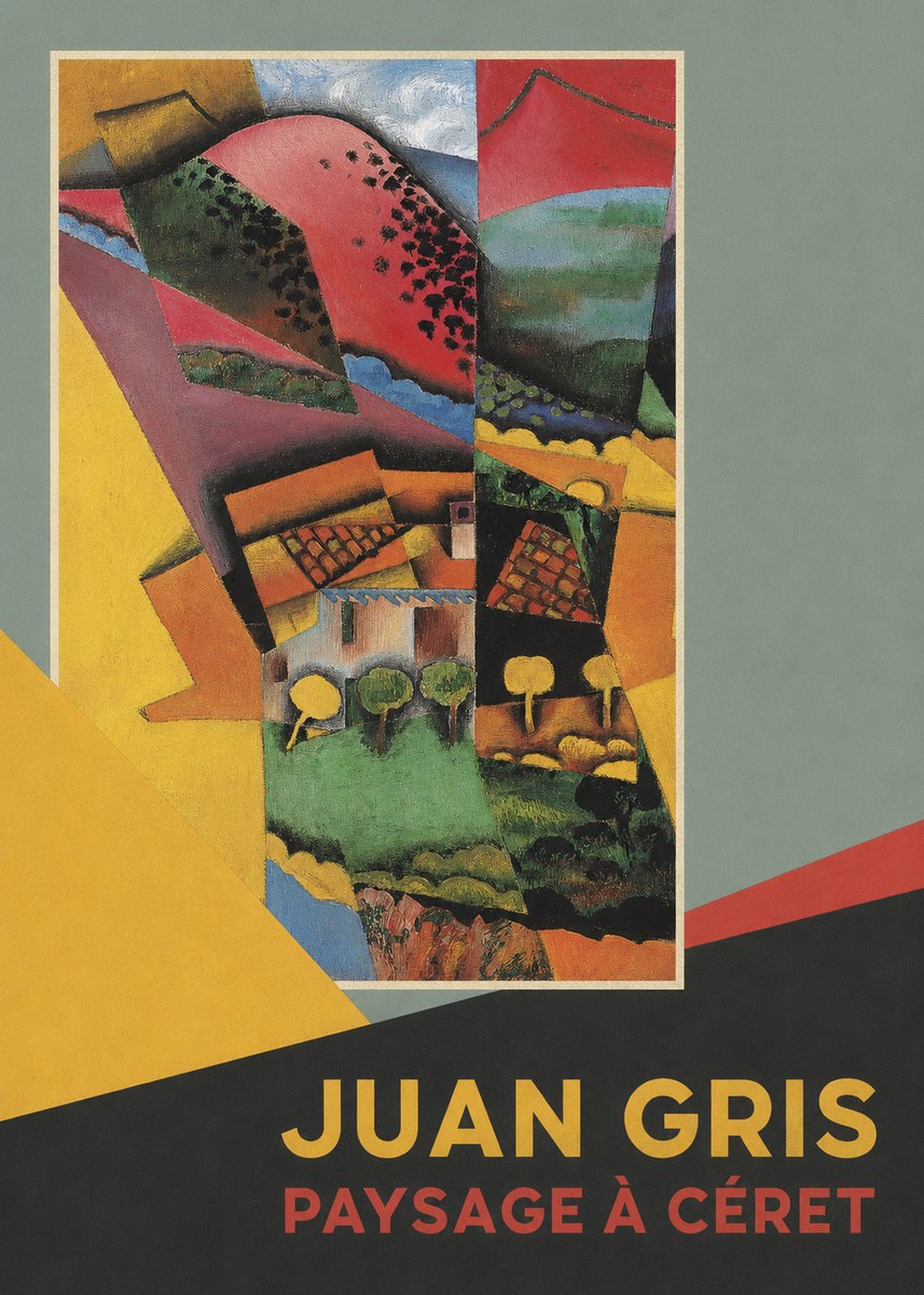 Juan Gris Paysage À Céret No5 - Plakát